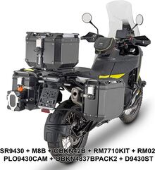 GIVI / ジビ Windscreen for Husqvarna Norden 901, color Clear, dim. HxW 54 x 43 cm, 28,5 cm higher than oe, fits oe headlight fairing | D9430ST