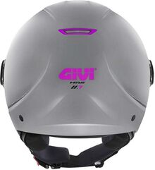 GIVI / ジビ Jet helmet 11.7 SOLID COLOR LADY Matte Silver/Fuchsia, Size 59/L | H117BG77959