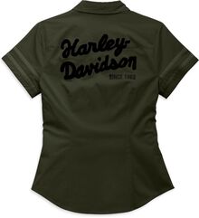 Harley-Davidson Shirt-Woven, Grape Leaf | 96270-23VW