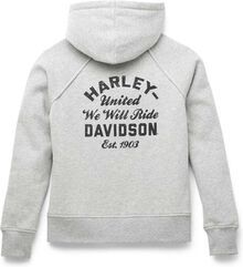 Harley-Davidson Hoodie-Knit, Light Grey Heather | 96420-22VW
