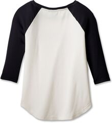 Harley-Davidson Women'S 120Th Anniversary Speedbird Diamond Knit Top, Colorblock-Design-Cloud Dancer | 96683-23VW