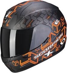 Scorpion / スコーピオン Exo フルフェイスヘルメット 390 Cube ブラックオレンジ | 39-356-168