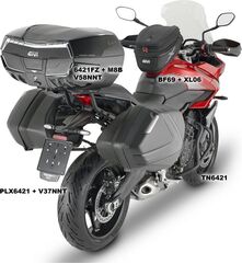 GIVI / ジビ V58 Maxia （マキシア） 5 Monokey トップケース - ブラック - クリアリフレクター | V58NNTB