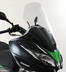 Powerbronze / パワーブロンズ スクータースクリーン ソリッドブラック KAWASAKI J300, 14-19,J125, 16-19 (660 MM) | 420-K143-003