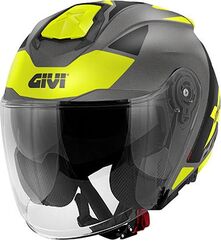 GIVI / ジビ X.25 TARGET, Matt titanium / black / yellow, Size XXL | HX25FTGTB63