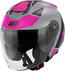 GIVI / ジビ X.25 TARGET, Matt titanium / Pink, Size S | HX25FTGTP56