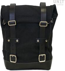 Unitgarage / ユニットガレージ Canvas side pannier 10L-14L, Black/Black | U001_Black-Black