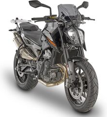 GIVI / ジビ Screen for KTM 790 Duke, color smoke, dim. HxW 25x31 cm, fitting kit included | A7708