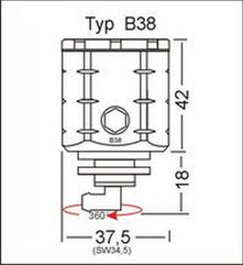 GSGモトテクニック ブレーキオイルリザーバー フロント Buell XB モデル (2003-2007) | 3999-B38