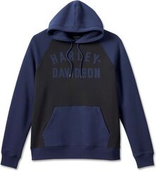 Harley-Davidson Hoodie-Knit, Colorblock-Design-Black Beauty | 96523-23VM