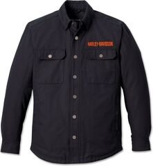 Harley-Davidson Men'S Operative Riding Shirt Jacket - Long, Black | 98100-23ET