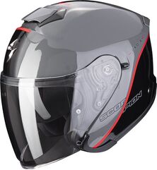 Scorpion / スコーピオン Exo ジェットヘルメット S1 Essence グレー ブラックレッド | 88-391-297