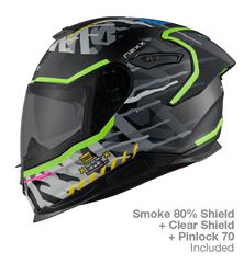NEXX Sport Helmet Y.100R URBANGRAM BLACK MT, Size: XS | 01YR101409011