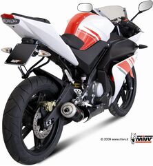 MIVV / ミヴ- SPORT フルエキゾーストシステム 1:1 スチール、黒 for YAMAHA YZF 125 (08-) | Y.030.LXB