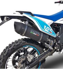GPR / ジーピーアール Original For Um Motorcycles Dsr Adventure Tt 125 2018/20 E4 Homologated スリッポンエキゾースト Catalized Furore Evo4 Nero | UM.3.CAT.FUNE