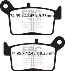 EBCブレーキ R シリーズ Heavy Duty シンタリング ブレーキパッド リア右側用 | FA697R