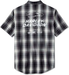 Harley-Davidson Shirt-Woven, Black Plaid | 96091-24VM