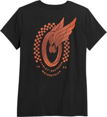 Harley-Davidson Women'S Winged Wheel Graphic Tee, Black Beauty | 96402-21VW