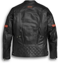 Harley-Davidson Vanocker Waterproof H-D® Triple Vent System" Leather Jacket, Black | 98000-20EM