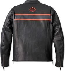 Harley-Davidson Men'S Victory Lane Ii Leather Jacket, Black | 98000-23EM