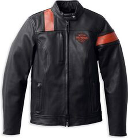 Harley-Davidson Women'S Hwy-100 Waterproof Leather Jacket, Black | 98005-22EW