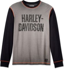 Harley-Davidson Tee-Knit, Colorblock-Design-Harley Black | 99181-24VM