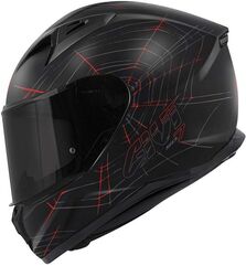 GIVI / ジビ Full face helmet 50.7 PHOBIA Matte Black/Red, Size 58/M | H507FPHBR58