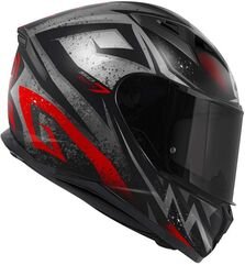 GIVI / ジビ Full face helmet 50.7 REBEL Matte Black/Red, Size 61/XL | H507FRBBR61