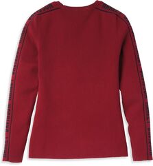 Harley-Davidson Jacquard Sleeve Sweater For Women, Cabernet | 96221-22VW