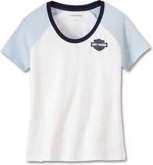 Harley-Davidson Tee-Knit, Colorblock-Design-Bright White | 97474-23VW