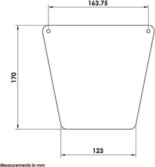 Pyramid Plastics / ピラミッドプラスチック Universal Mudflap | 08060