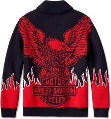 Harley-Davidson Cardigan-Knit,Custom Print, Individual all-over print | 96193-24VM