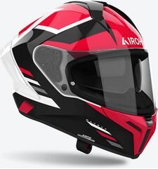 Airoh フルフェイス ヘルメット MATRYX THRON、レッド グロス | MXT55 / AI47A13111TRC