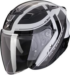 スコーピオン オープンフェイスヘルメット Exo 230 プル グレー・ブラック | 23-454-152
