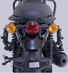 SW Motech Legend Gear side bag system LC Black Edition. Royal Enfield HNTR 350 (22-). | BC.HTA.41.092.20100