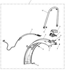 TRIUMPH / トライアンフ Trim Rear Cover Rubber | T9701400