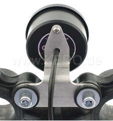Kedo Mounting Bracket for Motogadget 'Motoscope Tiny' Speedometer (instead of main switch at upper SR-yoke, suitable for speedometer 40354 until d.o.p. 2015) | 62005