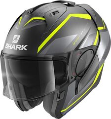 Shark / シャーク モジュラーヘルメット EVO ES YARI Mat アンスラサイト イエロー シルバー/AYS | HE9804AYS