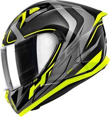 GIVI / ジビ 50.8 RACER, Matt Black / Titanium / Yellow, Size XXL | H508FRCBY63