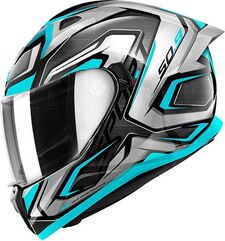GIVI / ジビ 50.9 ATOMIC, Titanium / Silver / Blue, Size XXL | H509FATPT63
