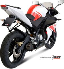 MIVV / ミヴ- SPORT フルエキゾーストシステム 1:1 スチール、黒 for YAMAHA YZF 125 (08-) | Y.030.L9