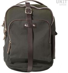 Unitgarage / ユニットガレージ Canvas tank bag, Green/Brown | U032-Green-Brown