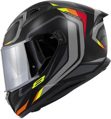 GIVI / ジビ Full face helmet 50.8 MACH1 Matte Black/Grey/Red, Size 54/XS | H508FMHBY54