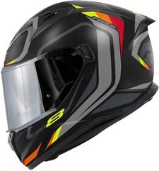 GIVI / ジビ Full face helmet 50.8 MACH1 Matte Black/Grey/Red, Size 56/S | H508FMHBY56