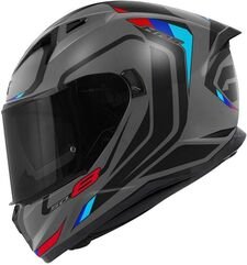 GIVI / ジビ Full face helmet 50.8 MACH1 Matte Grey/Black/Red, Size 58/M | H508FMHGR58