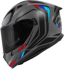 GIVI / ジビ Full face helmet 50.8 MACH1 Matte Grey/Black/Red, Size 58/M | H508FMHGR58