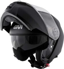 GIVI / ジビ Flip-up helmet X.21 EVO SOLID COLOR Opaque Black, Size 60/L | HX21SN90060