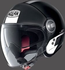 Nolan / ノーラン ジェット ヘルメット N21 VISOR AGILITY, Black White