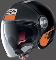 Nolan / ノーラン ジェット ヘルメット N21 VISOR AGILITY, Black Orange