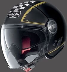 Nolan / ノーラン ジェット ヘルメット N21 VISOR AMARCORD, Black Gold